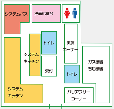 ショールーム　フロアマップ